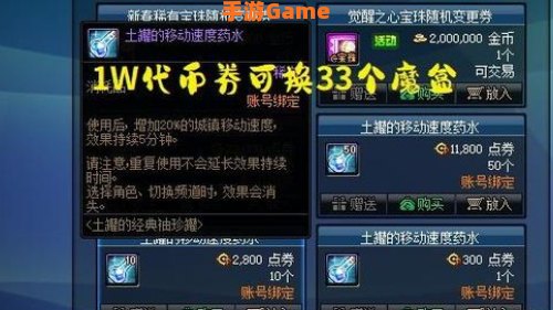 dnf代币券可以买金币吗